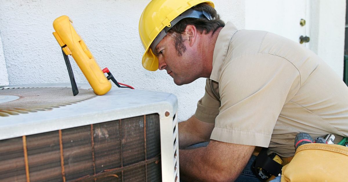 air conditioner repair man